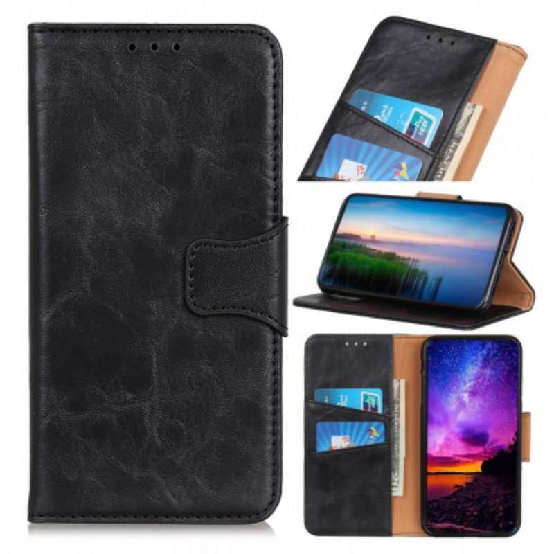 Lederhüllen Für Samsung Galaxy A52 4G / A52 5G / A52s 5G Flip Case Doppelseitige Magnetklappe