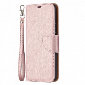 Lederhüllen Für Samsung Galaxy A52 4G / A52 5G / A52s 5G Flip Case Lychee Rabat Oblique