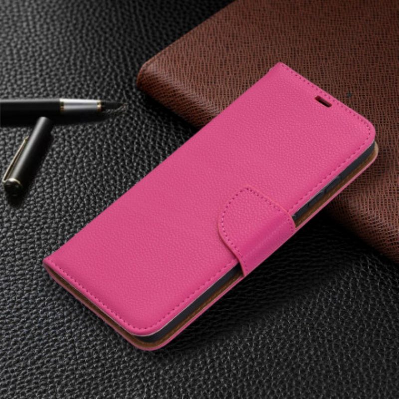 Lederhüllen Für Samsung Galaxy A52 4G / A52 5G / A52s 5G Flip Case Lychee Rabat Oblique