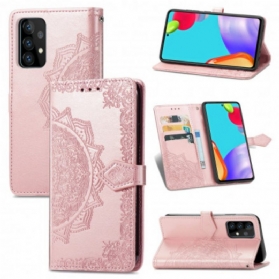 Lederhüllen Für Samsung Galaxy A52 4G / A52 5G / A52s 5G Mandala-mittelalter