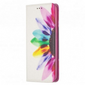 Schutzhülle Für Samsung Galaxy A52 4G / A52 5G / A52s 5G Flip Case Aquarellblume