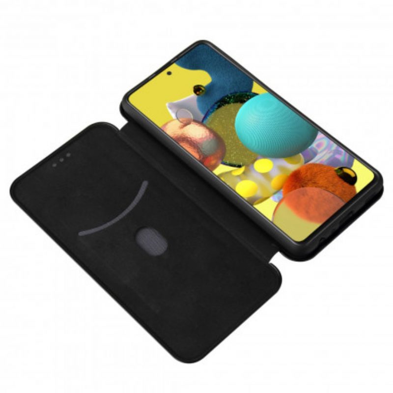 Schutzhülle Für Samsung Galaxy A52 4G / A52 5G / A52s 5G Flip Case Kohlefaser