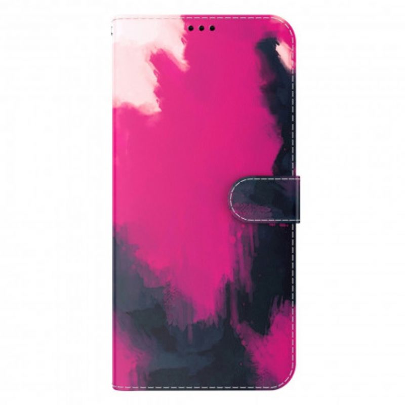 Flip Case Für Xiaomi Redmi 10 Aquarell