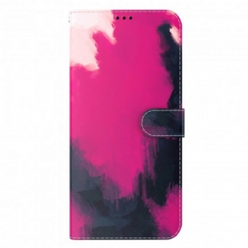 Flip Case Für Xiaomi Redmi 10 Aquarell