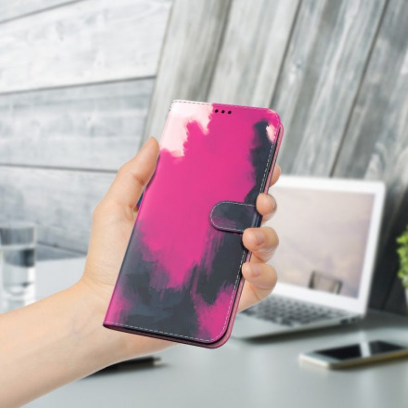 Flip Case Für Xiaomi Redmi 10 Aquarell