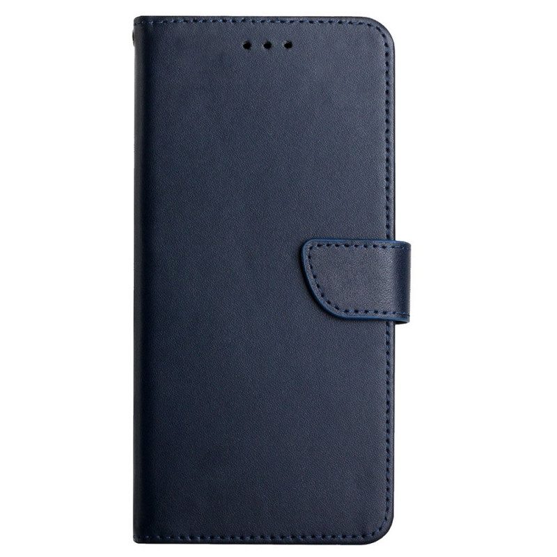 Flip Case Für Xiaomi Redmi 10 Echtes Nappaleder