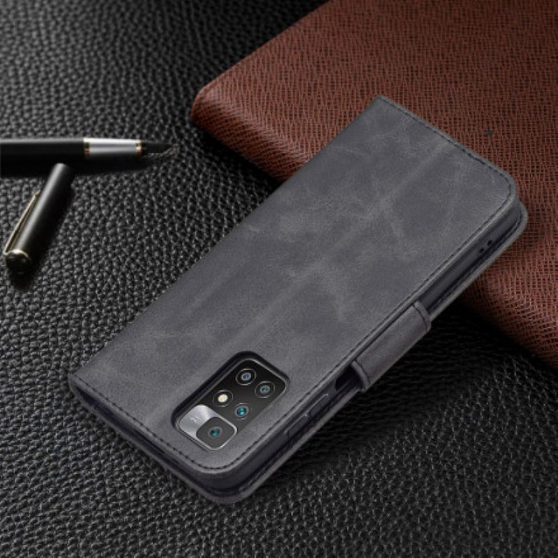 Flip Case Für Xiaomi Redmi 10 Flip Case Glatte Klappe Schräg