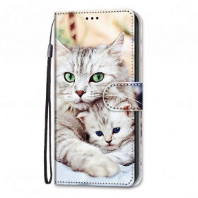 Flip Case Für Xiaomi Redmi 10 Katzenfamilie