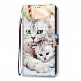 Flip Case Für Xiaomi Redmi 10 Katzenfamilie