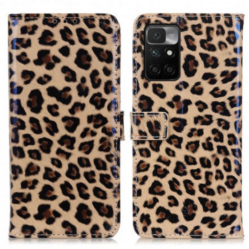 Flip Case Für Xiaomi Redmi 10 Leopard