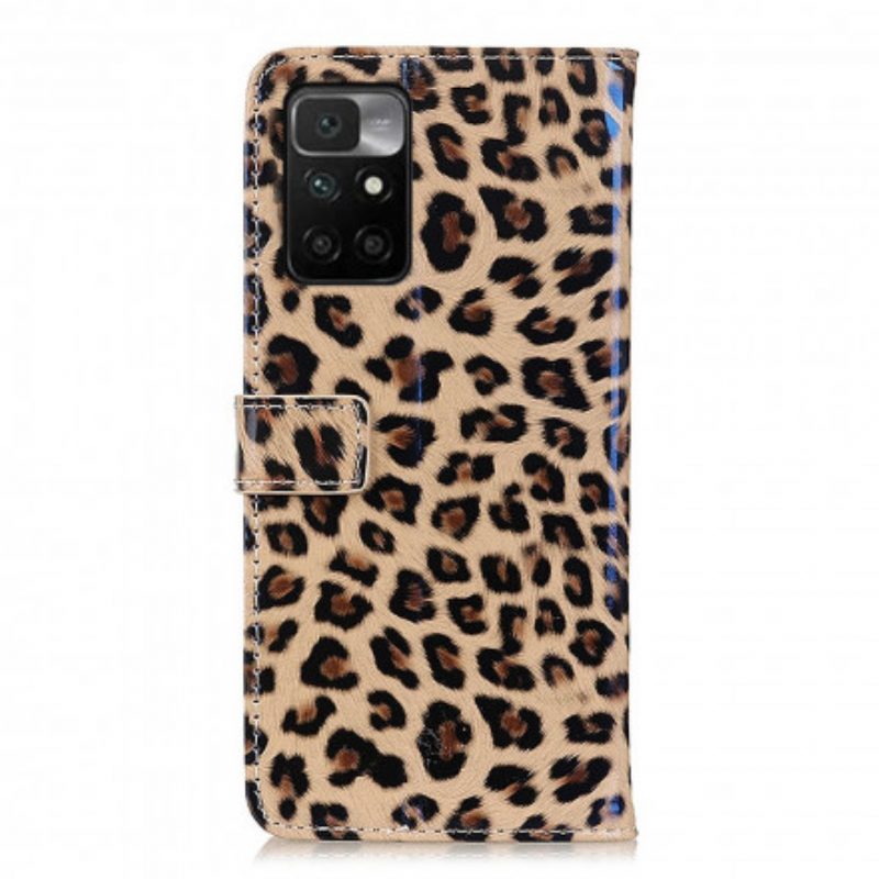 Flip Case Für Xiaomi Redmi 10 Leopard