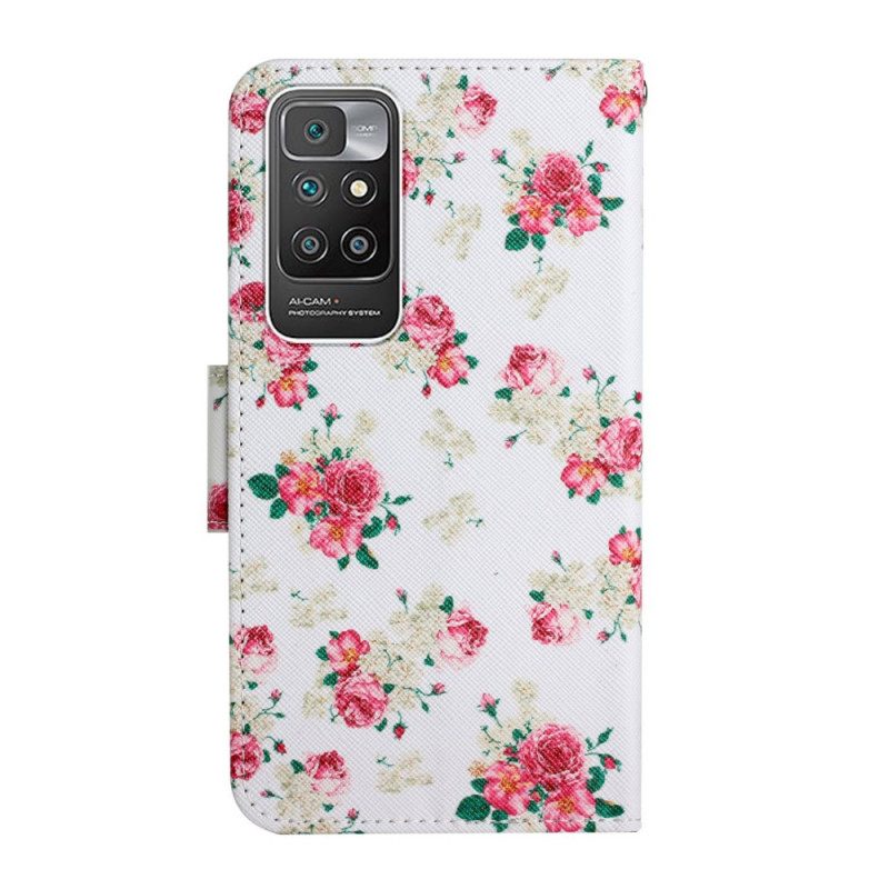 Flip Case Für Xiaomi Redmi 10 Liberty Royal Blumen