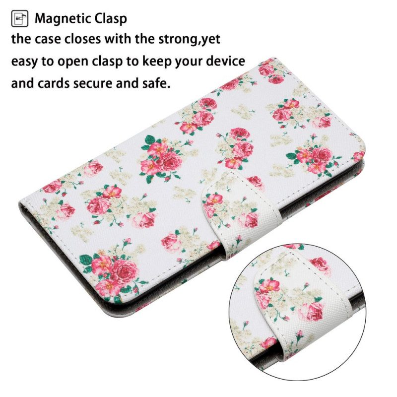 Flip Case Für Xiaomi Redmi 10 Liberty Royal Blumen