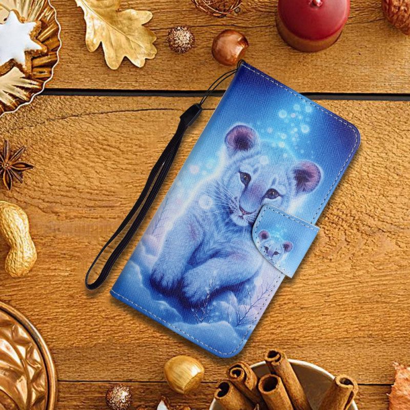 Flip Case Für Xiaomi Redmi 10 Schneetiger