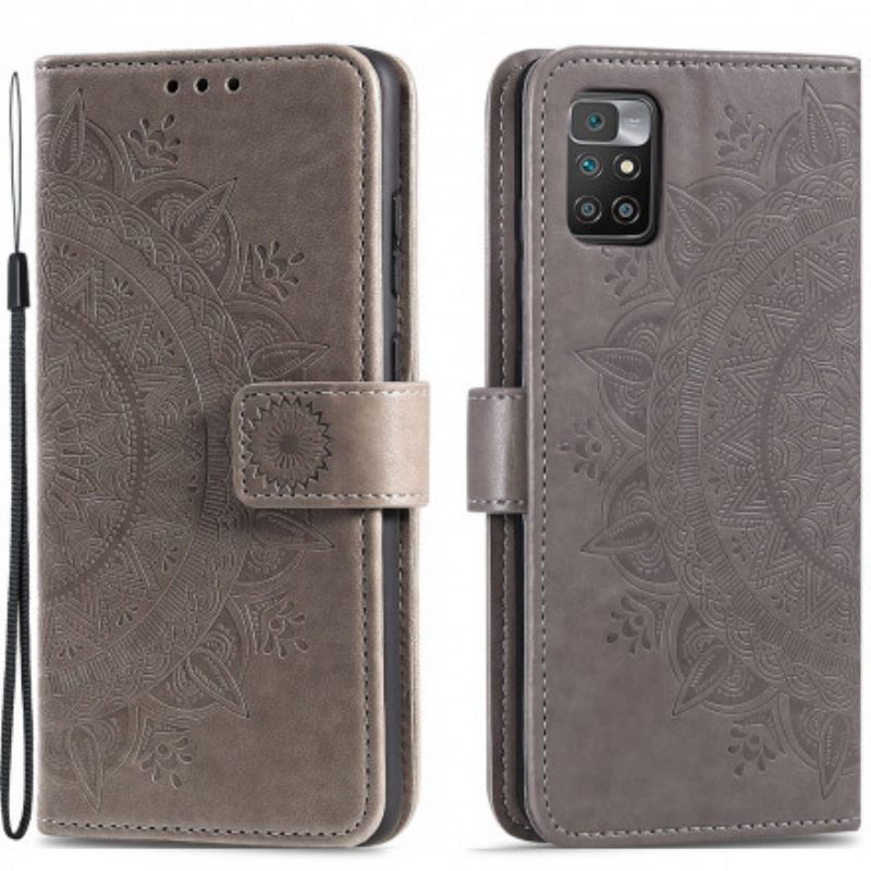 Flip Case Für Xiaomi Redmi 10 Sonnenmandala