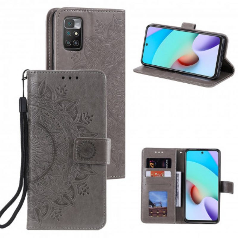 Flip Case Für Xiaomi Redmi 10 Sonnenmandala