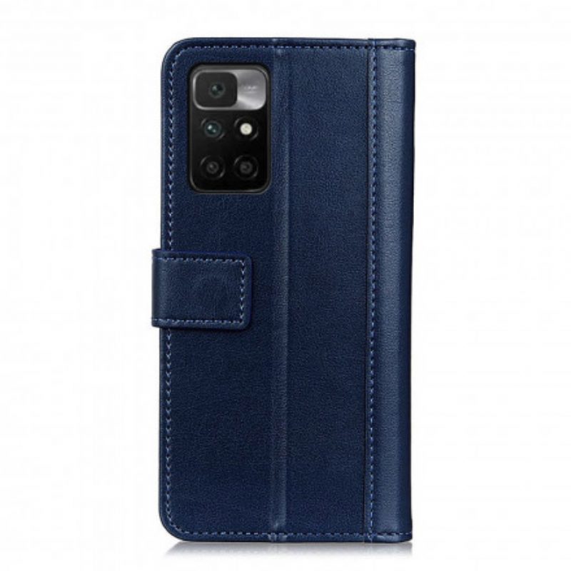 Flip Case Für Xiaomi Redmi 10 Spaltleder-stil