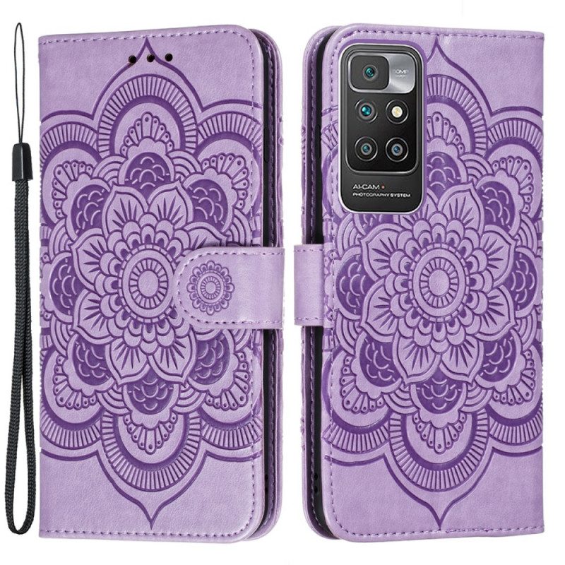 Flip Case Für Xiaomi Redmi 10 Vollständiges Mandala