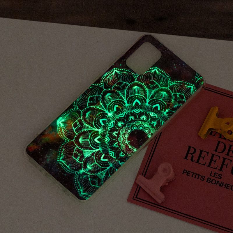 Handyhülle Für Xiaomi Redmi 10 Fluoreszierendes Buntes Mandala