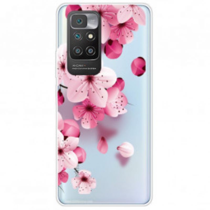 Handyhülle Für Xiaomi Redmi 10 Kleine Rosa Blumen