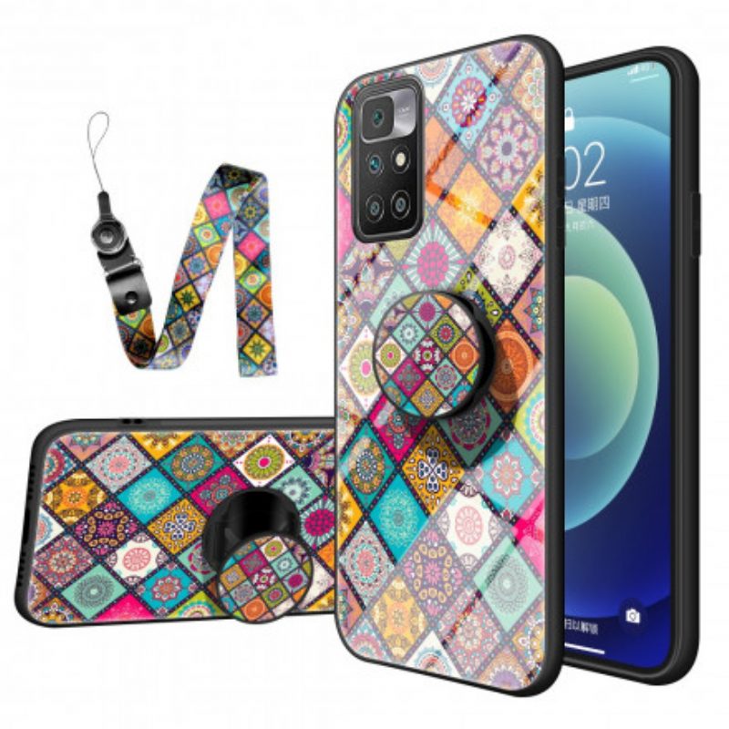 Handyhülle Für Xiaomi Redmi 10 Patchwork-magnethalter