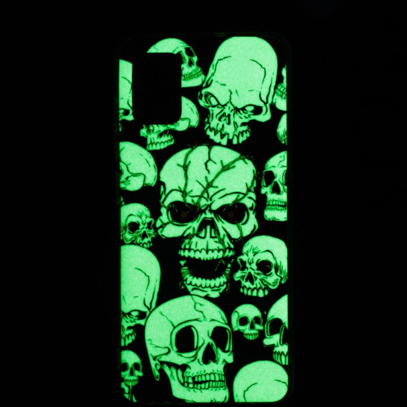 Hülle Für Xiaomi Redmi 10 Achtung Fluoreszierende Totenköpfe