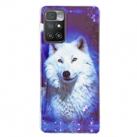 Hülle Für Xiaomi Redmi 10 Fluoreszierender Wolf