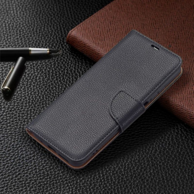 Lederhüllen Für Xiaomi Redmi 10 Flip Case Lychee Rabat Oblique