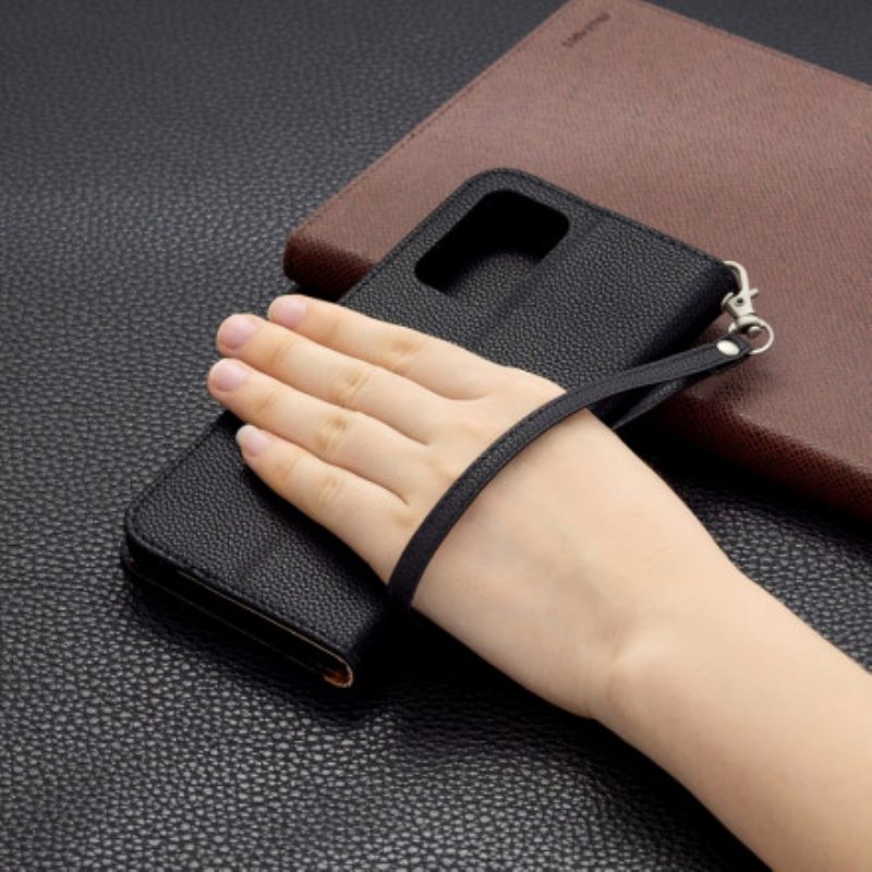 Lederhüllen Für Xiaomi Redmi 10 Flip Case Lychee Rabat Oblique