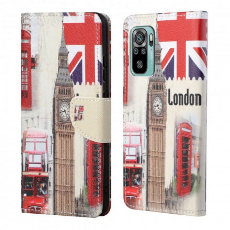 Lederhüllen Für Xiaomi Redmi 10 Londoner Leben