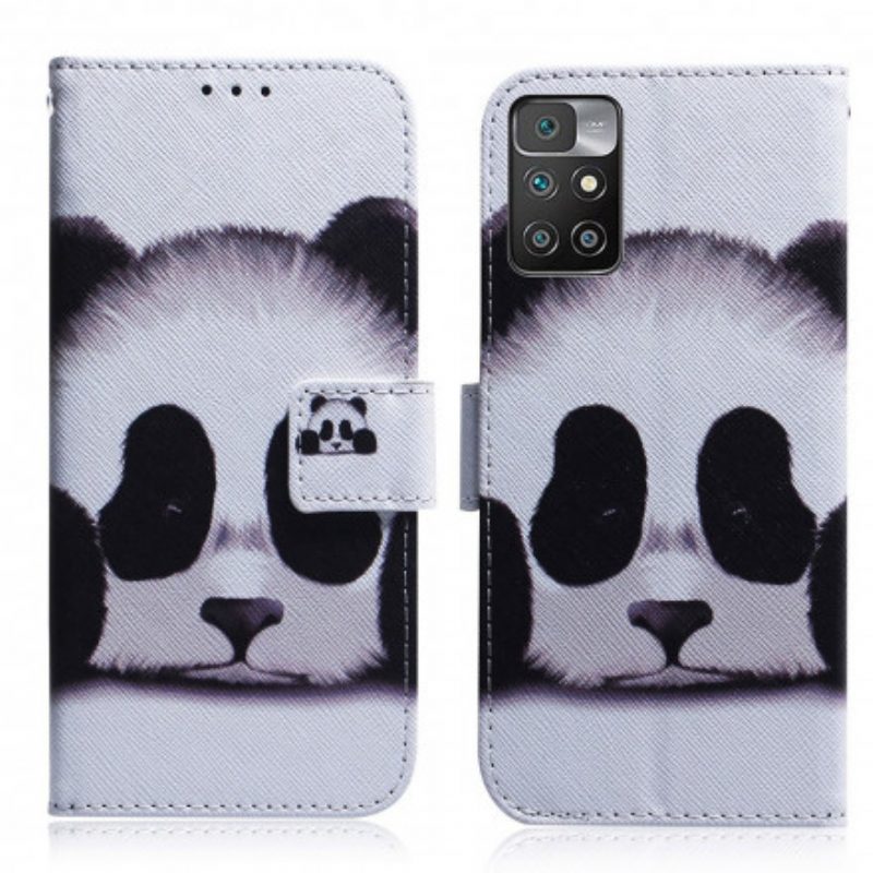 Lederhüllen Für Xiaomi Redmi 10 Panda-gesicht