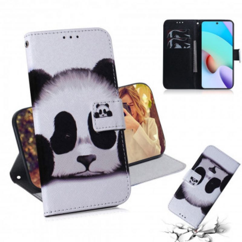 Lederhüllen Für Xiaomi Redmi 10 Panda-gesicht