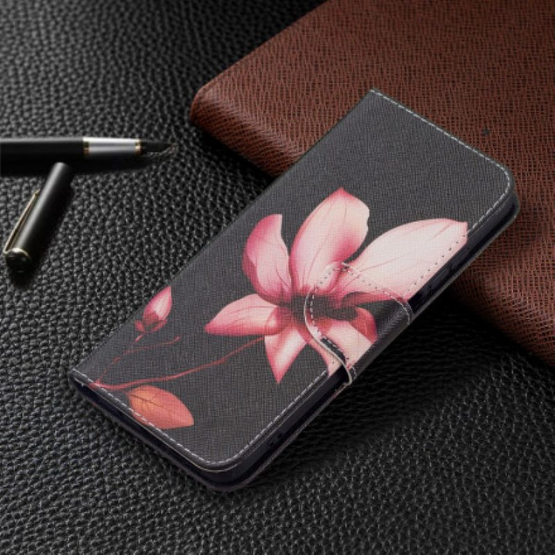 Lederhüllen Für Xiaomi Redmi 10 Pinke Blume