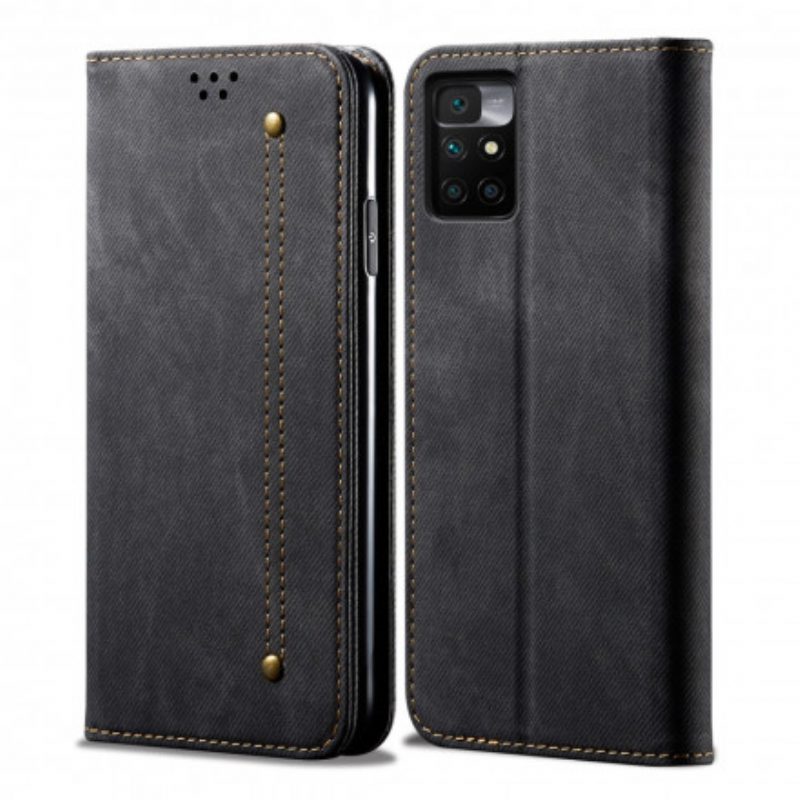 Schutzhülle Für Xiaomi Redmi 10 Flip Case Denim-stoff