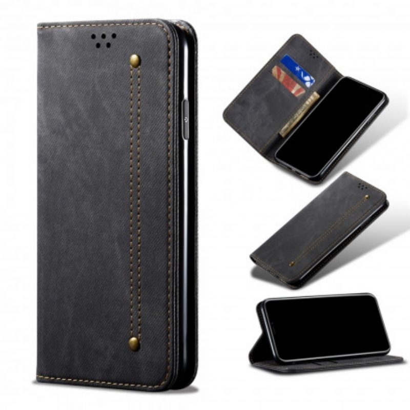 Schutzhülle Für Xiaomi Redmi 10 Flip Case Denim-stoff