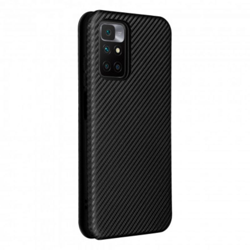 Schutzhülle Für Xiaomi Redmi 10 Flip Case Farbiges Carbon-silikon