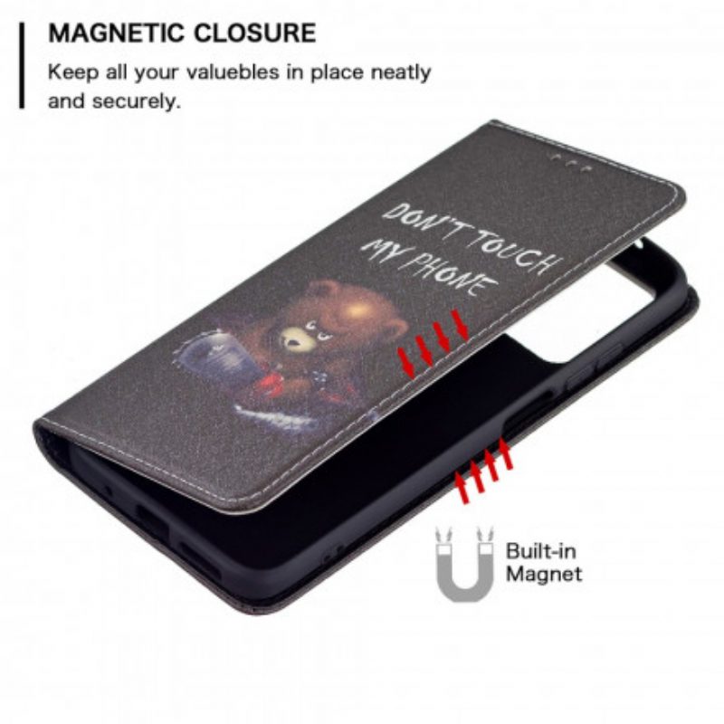 Schutzhülle Für Xiaomi Redmi 10 Flip Case Gefährlicher Bär