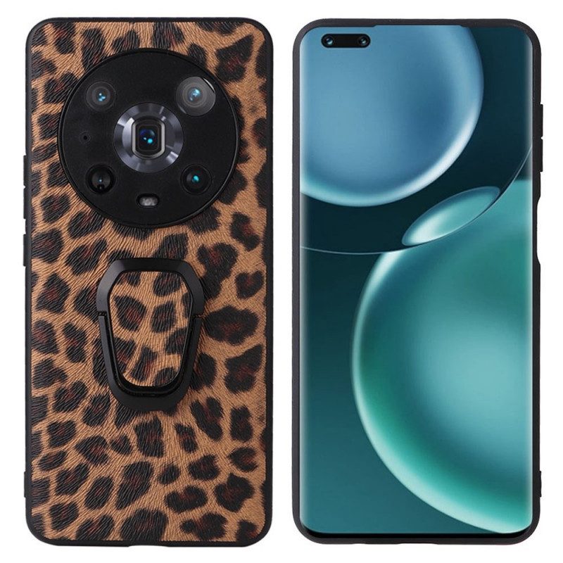 Handyhülle Für Honor Magic 4 Pro Leopard Mit Ringunterstützung