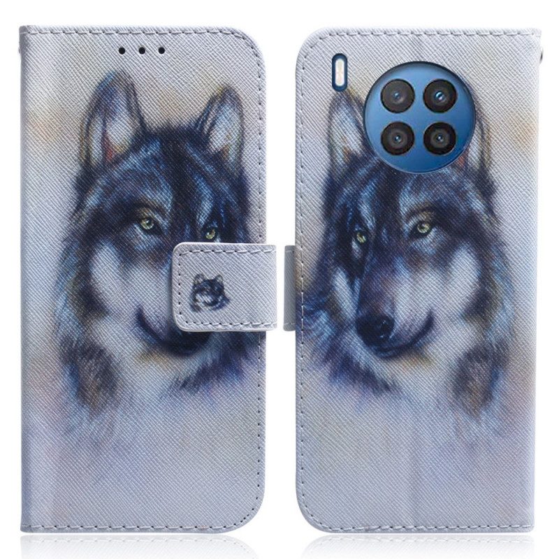 Flip Case Für Honor 50 Lite Hunde-look