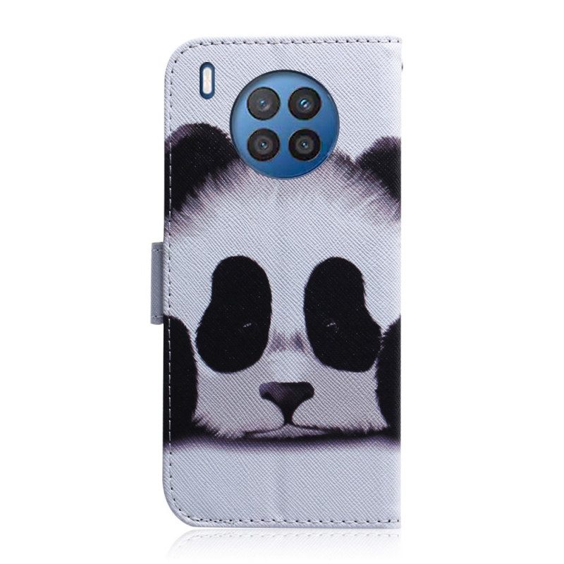 Flip Case Für Honor 50 Lite Panda-gesicht