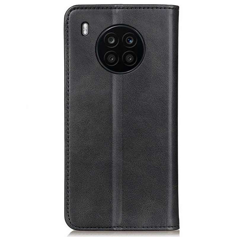 Schutzhülle Für Honor 50 Lite Flip Case Elegantes Spaltleder