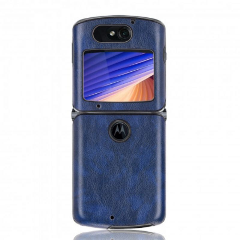 Handyhülle Für Motorola Razr 5G Litschi-kunstleder