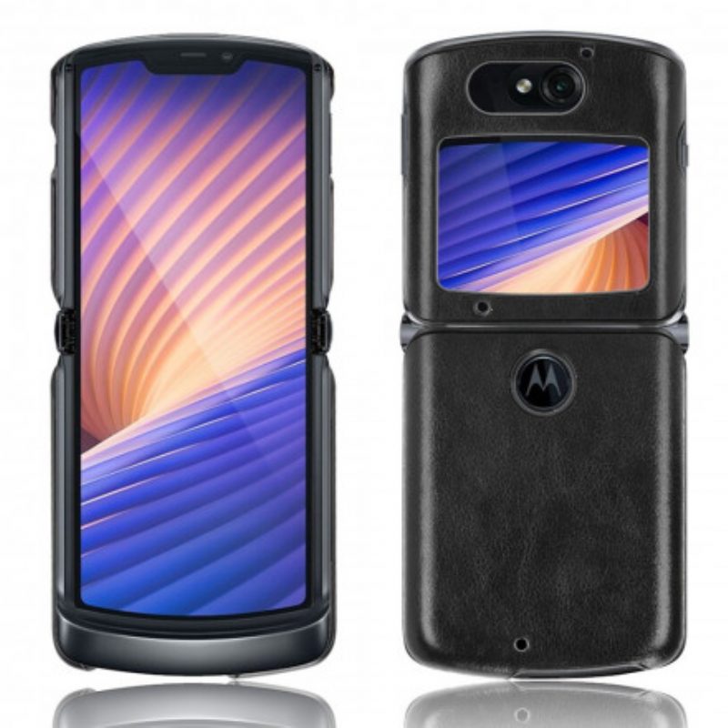 Handyhülle Für Motorola Razr 5G Litschi-kunstleder