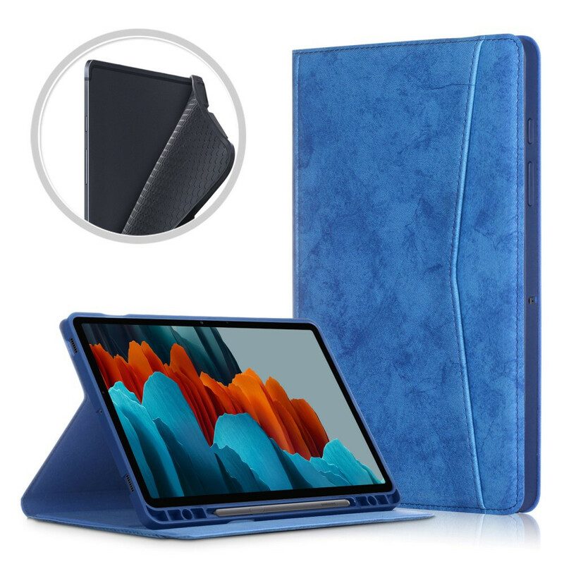 Case Für Samsung Galaxy Tab S7 FE Business-ledereffekt