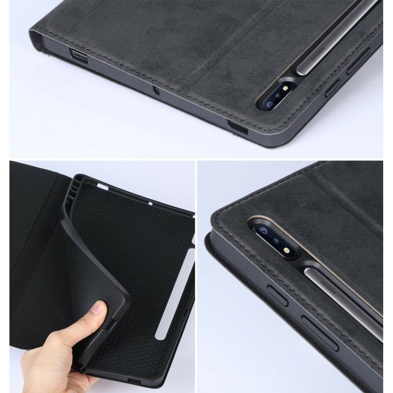 Case Für Samsung Galaxy Tab S7 FE Business-ledereffekt