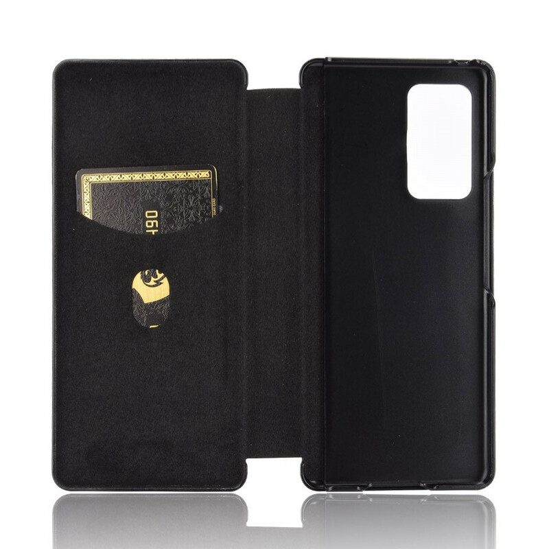 Case Für Samsung Galaxy Z Fold 2 Kohlefaser