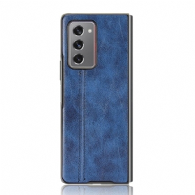 Handyhülle Für Samsung Galaxy Z Fold 2 Couture-ledereffekt