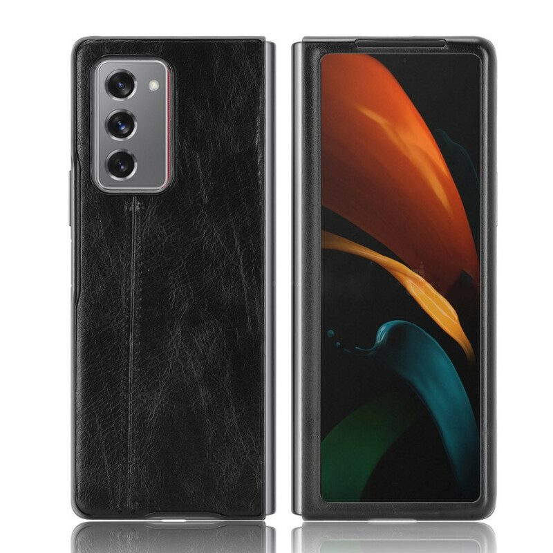 Handyhülle Für Samsung Galaxy Z Fold 2 Couture-ledereffekt