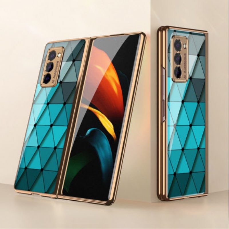 Hülle Für Samsung Galaxy Z Fold 2 Dreiecke Aus Gehärtetem Glas Gkk