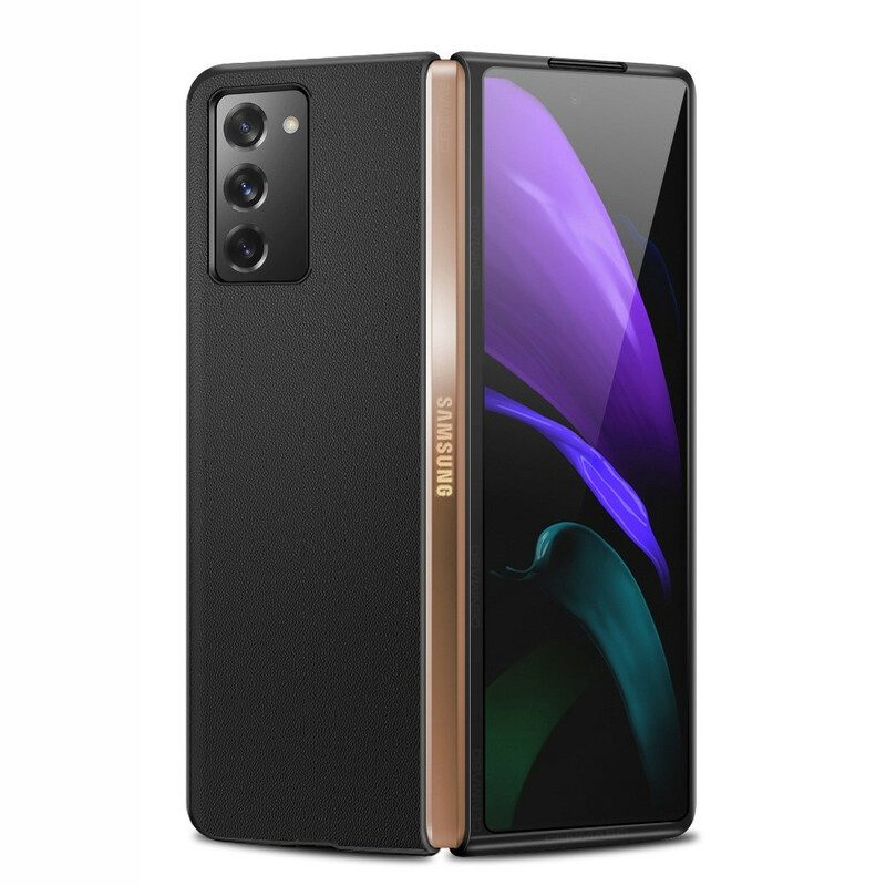 Hülle Für Samsung Galaxy Z Fold 2 Echtes Leder